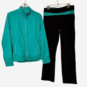 TANGERINE Womens Track Suit Teal Jacket/Pants Jog Activewear Running Size L/XL